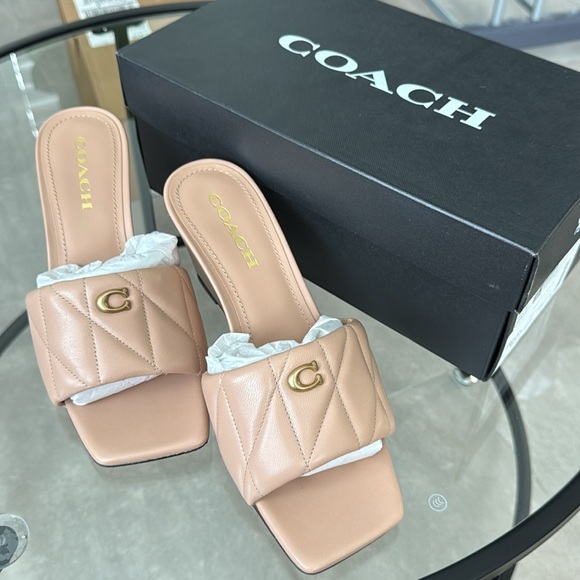 Coach Shoes - NWB Coach Emma Quilted Wedge